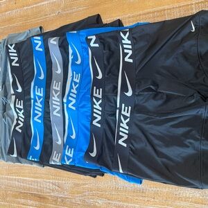 Nike Boxer Briefs in Black, Blue, and Gray